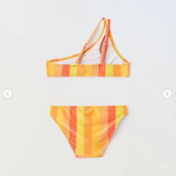 Zara Girls Asymmetrical Bikini Set 13-14 - Picture 3 of 7